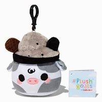 #Plush Goals by Cuddle Barn® 3'' Black Sesame Mooshake Plush Bag Clip