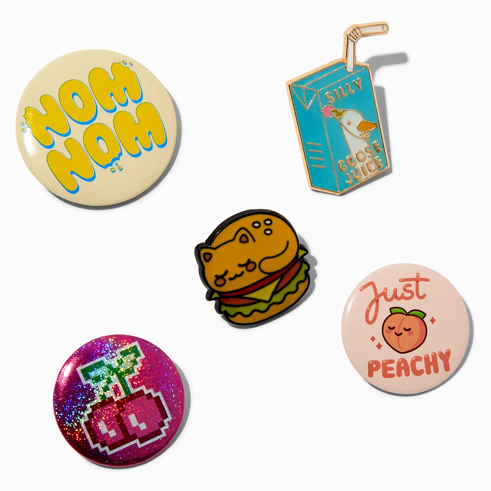 DIY Food Pin Set - 5 Pack