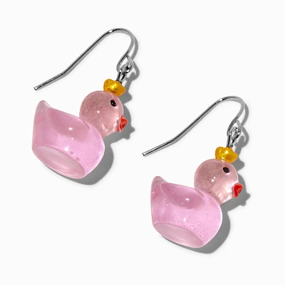 Glow in the Dark Princess Rubber Duck Drop Earrings