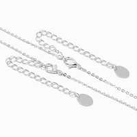 Best Friends Pink & White Puzzle Piece Pendant Necklaces - 2 Pack