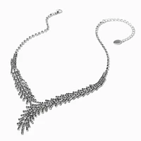 Rhinestone Vine Y-Neck Statement Necklace
