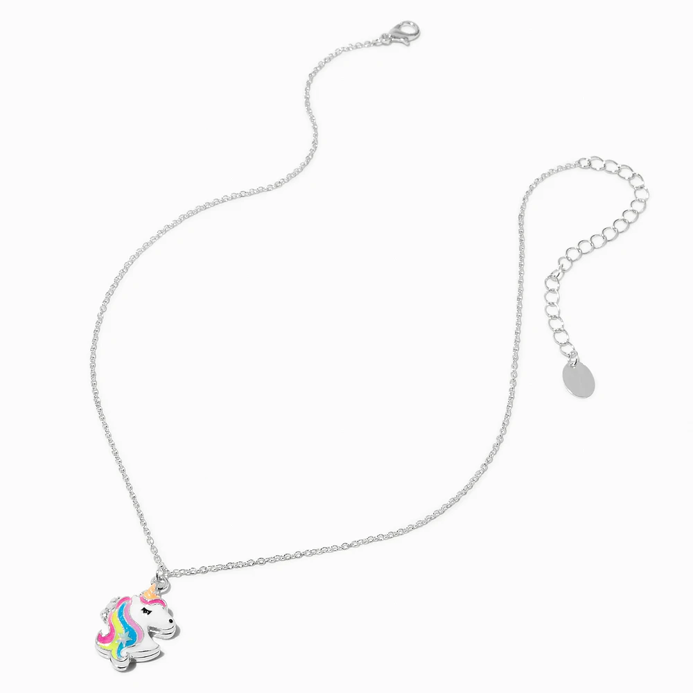 Glow in the Dark Unicorn Locket Necklace