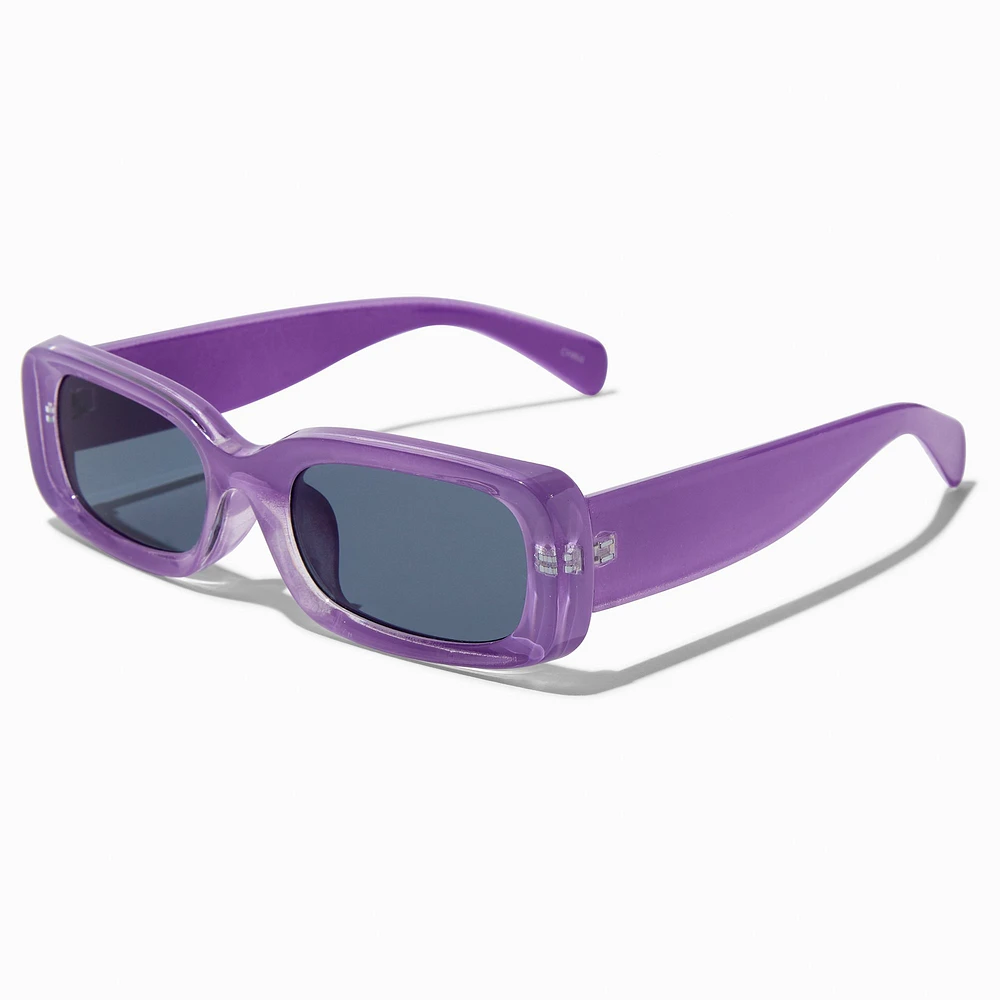 Purple Rectangle Sunglasses