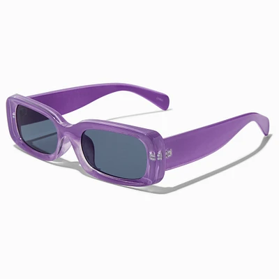 Purple Rectangle Sunglasses
