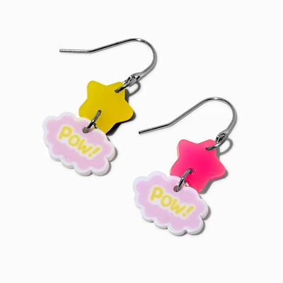 Star "Pow" Drop Earrings