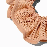 Nude Mesh Hair Scrunchie