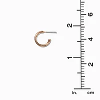 Gold-tone Pearl Earring Stackables Set - 3 Pack