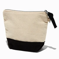 DIY Small Black Checkered Heart Coin Purse