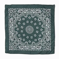 Paisley Bandana Headwrap - Hunter Green
