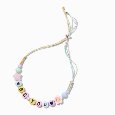 "Be You" Beaded Adjustable Bracelet