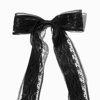 Lace Satin Hair Bow Clip