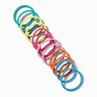 Rainbow Rolled Hair Ties - 12 Pack