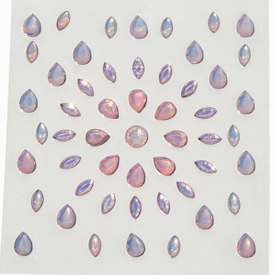 Pink & Purple Teardrop Assorted Hair Gems - 80 Pack