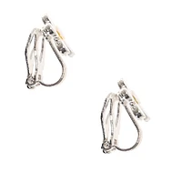 White Daisy Clip-On Earrings