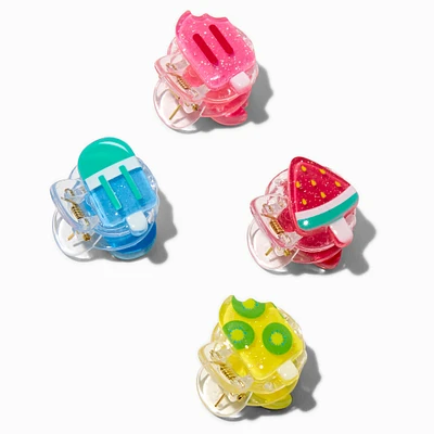 Claire's Club Ice Pop Hair Claws - 4 Pack