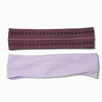 Purple Athletic Headwraps - 2 Pack
