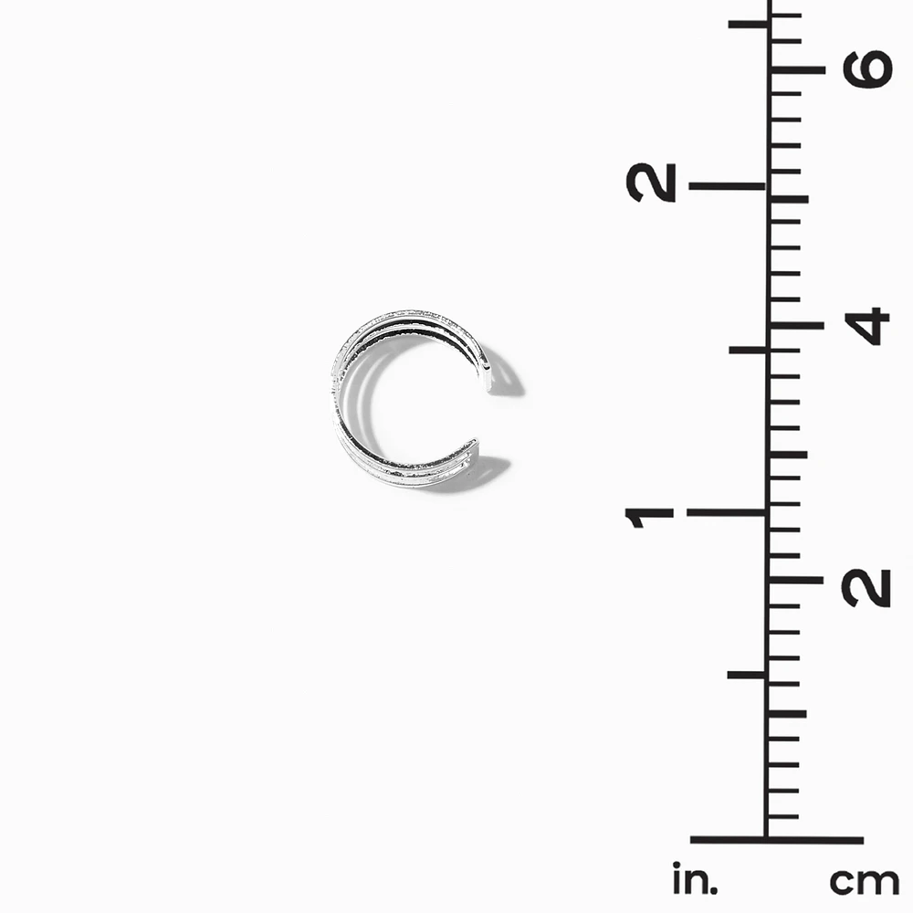 Silver-tone Geometric Ear Cuffs - 6 Pack