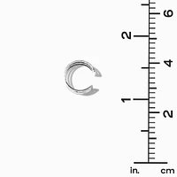 Silver-tone Geometric Ear Cuffs - 6 Pack