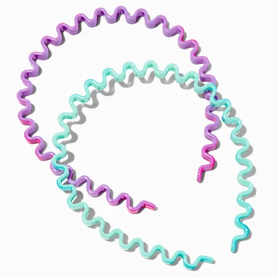 Blue Zig Zag Headbands