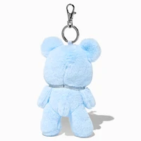 Blue Teddy Bear Plush Keychain