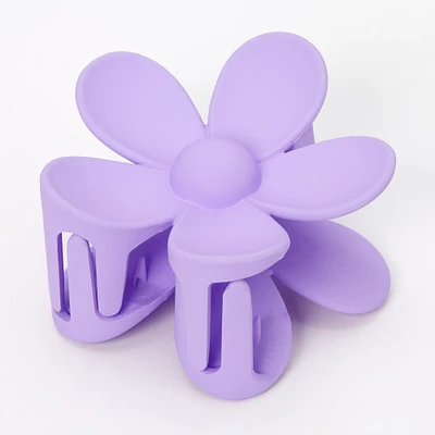 Lilac Matte Flower Hair Claw