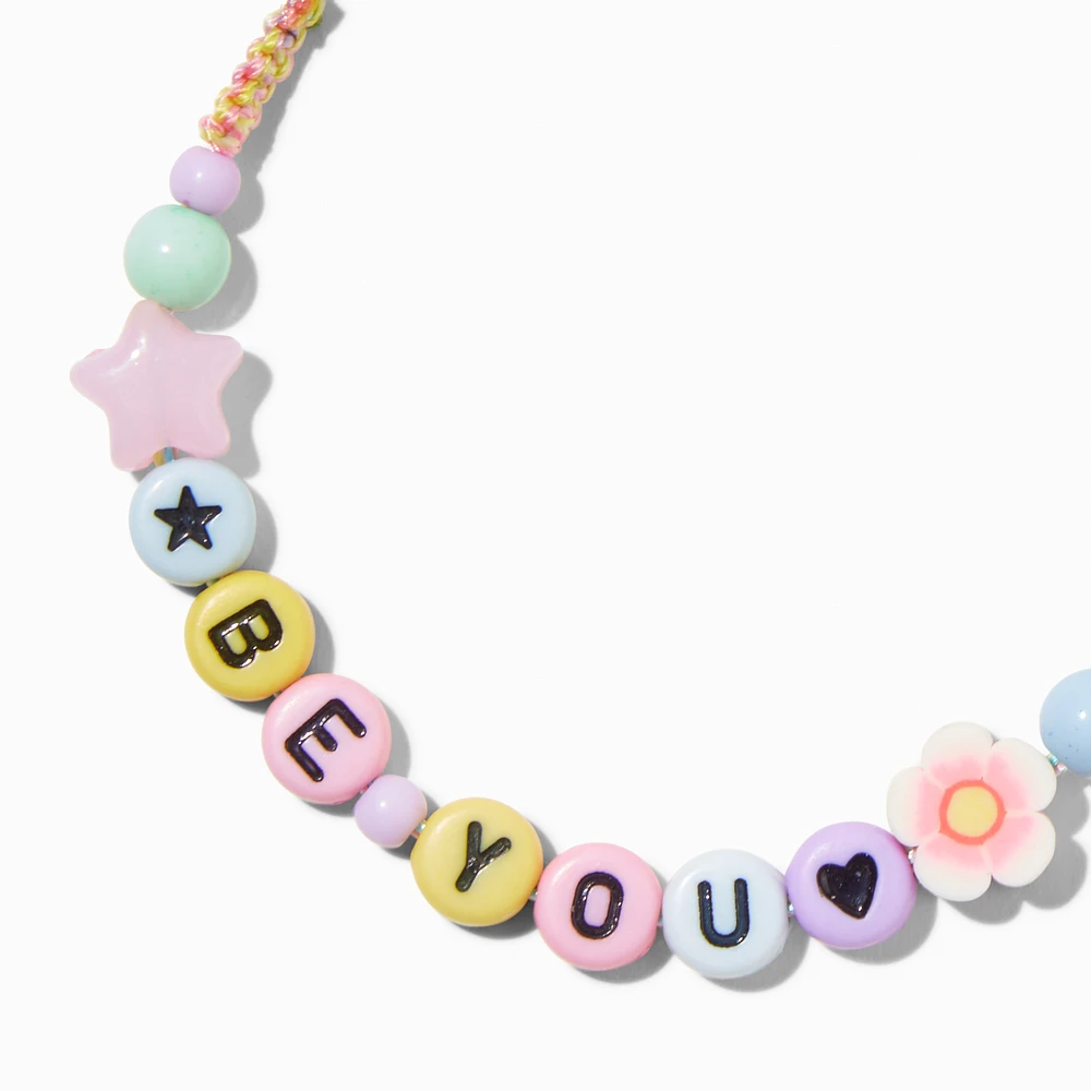 "Be You" Beaded Adjustable Bracelet
