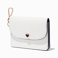 Black Heart White Card Case