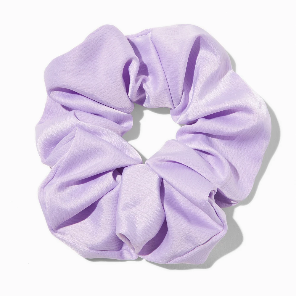 Lilac Satin Hair Scrunchie