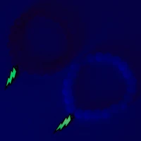 Lightning Bolt Glow the Dark Beaded Stretch Bracelets - 2 Pack