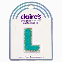 Teal L Initial Stick-On Patch