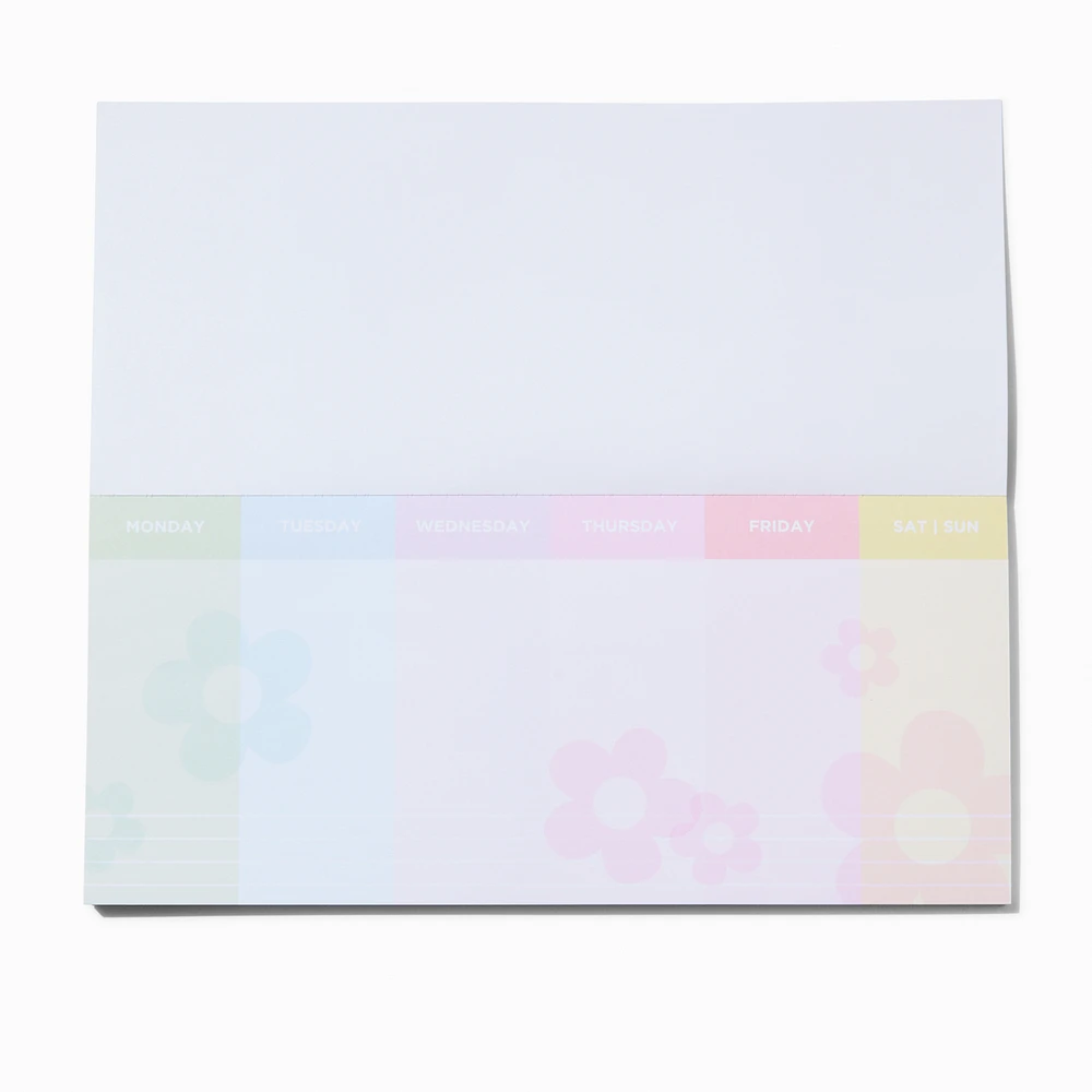 Pastel Daisy Tear-Off Weekly Planner