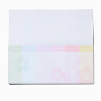 Pastel Daisy Tear-Off Weekly Planner