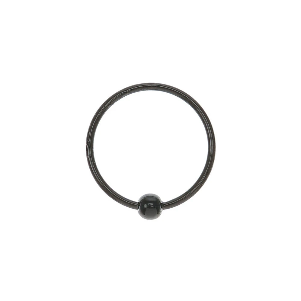 22G Sterling Silver Beaded Nose Ring
