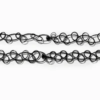 Best Friends Celestial UV Color-Changing Tattoo Choker Necklaces - 2 Pack