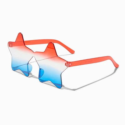 Stars & Stripes Red, White & Blue Star Sunglasses