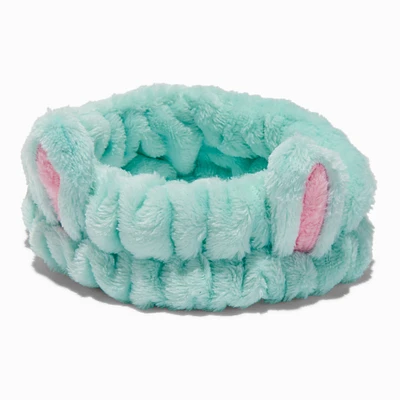 Teal Bunny Furry Makeup Headwrap