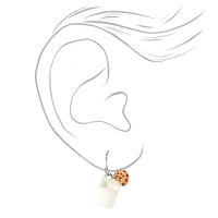 Milk & Cookies 1" Drop Earrings