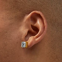 C LUXE by Claire's 18kt Gold Plated Cubic Zirconia 8mm Square Stud Earrings