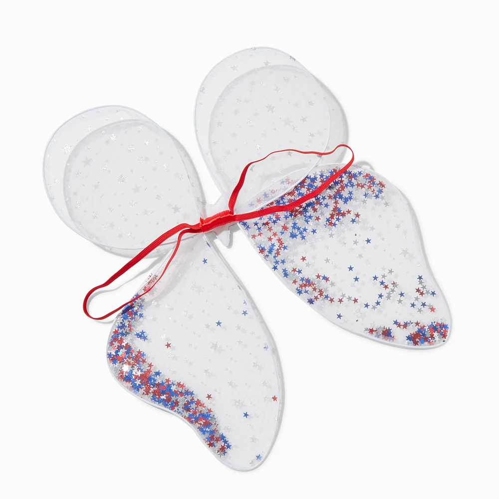 Stars & Stripes Shaker Glitter Wings