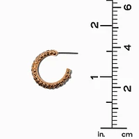 Gold-tone Chain, Crystal & Dot Earring Stackables Set - 3 Pack