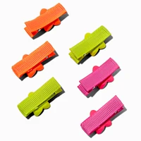 Claire's Club Neon Flowers Hair Clips - 6 Pack