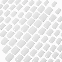 Natural Square Vegan Faux Nail Set - 100 Pack