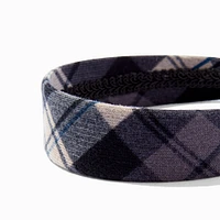 Black Plaid Headband