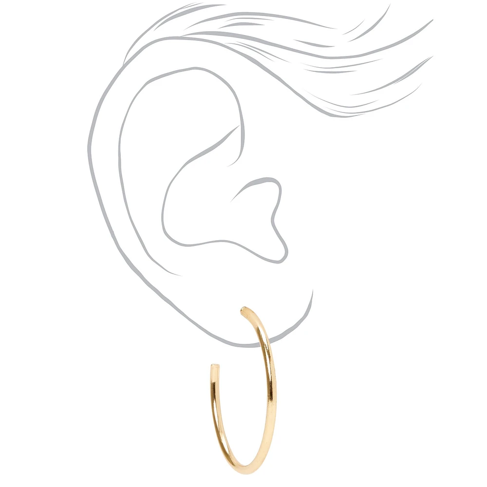 Gold Graduated Mixed Earrings - 20 Pack