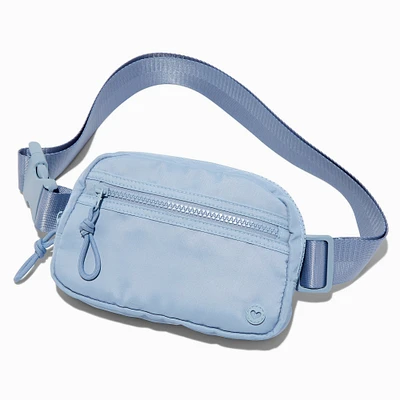 Blue Nylon Belt Bag