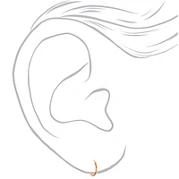 C LUXE by Claire's 18k Rose Gold Plated Cubic Zirconia Earring Set - 3 Pack