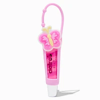 Claire's Club Pink Butterfly Lip Gloss Tube