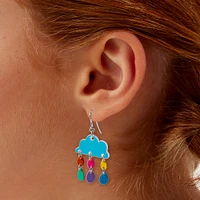 Rainbow Cloud 1" Drop Earrings