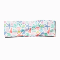 Claire's Club Seashell Printed Headwrap