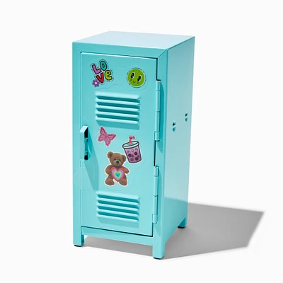 Blue Metal Locker Sticker & Makeup Set - 3 Pack